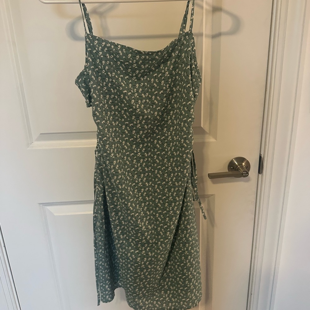Green Floral Women's Dress
